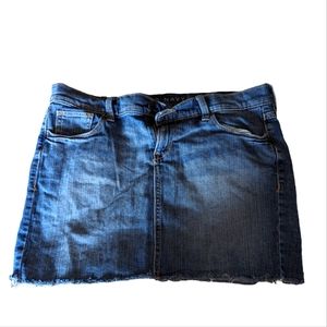 Old Navy Jean Skirt with Distressed Edges
